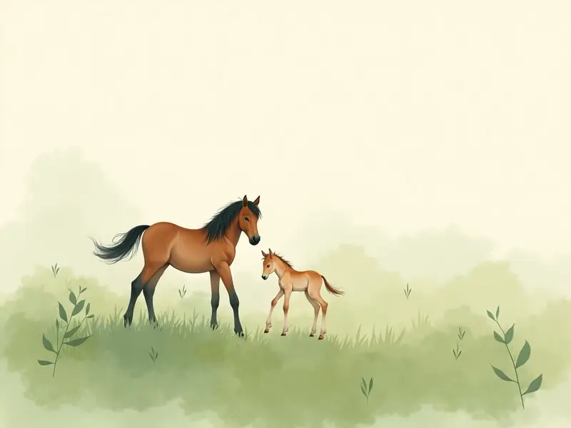 夢のイラスト:子馬