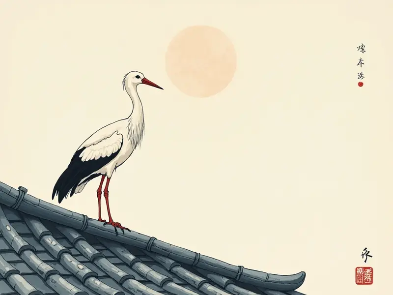 夢のイラスト:コウノトリ