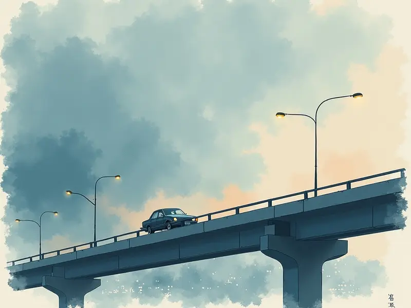 夢のイラスト:高速道路