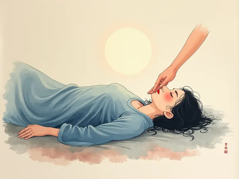 夢のイラスト:首を絞められる