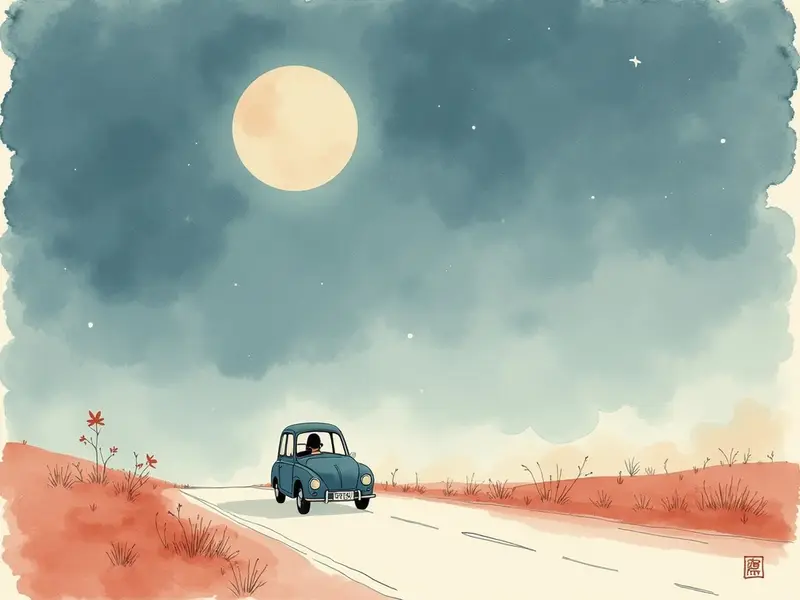夢のイラスト:車の運転