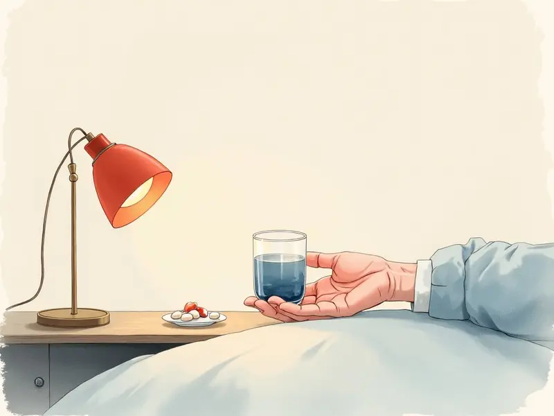 夢のイラスト:薬を飲む