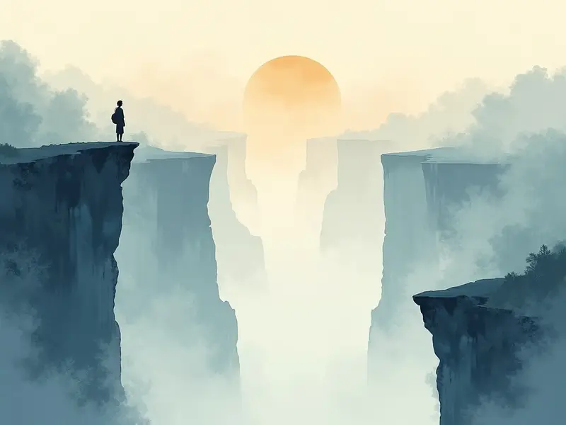 夢のイラスト:峡谷