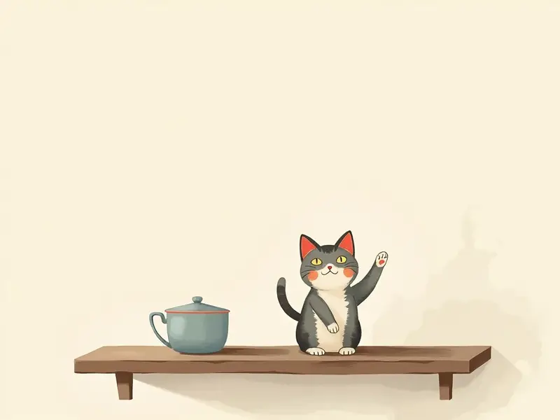 夢のイラスト:招き猫