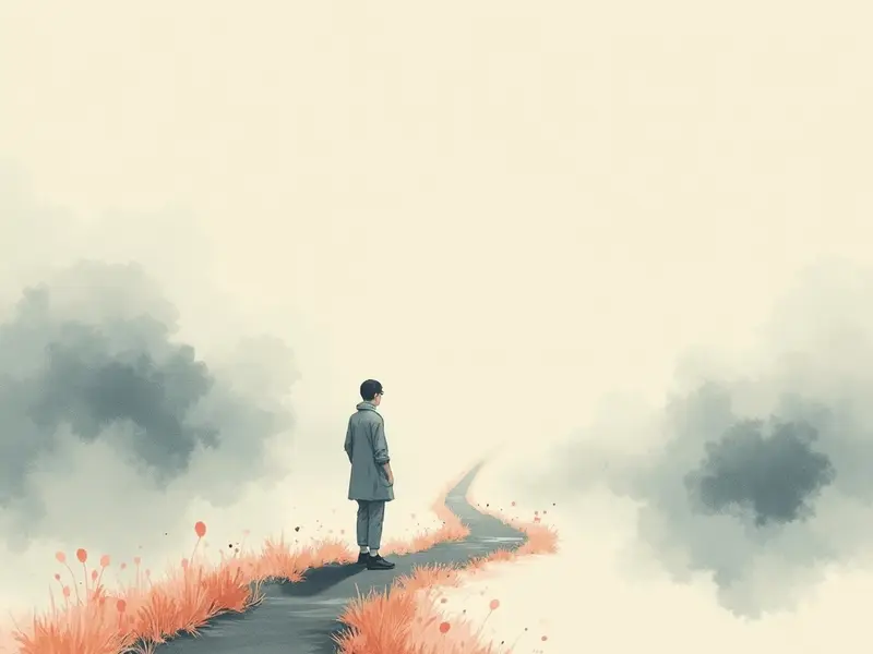 夢のイラスト:道に迷う夢