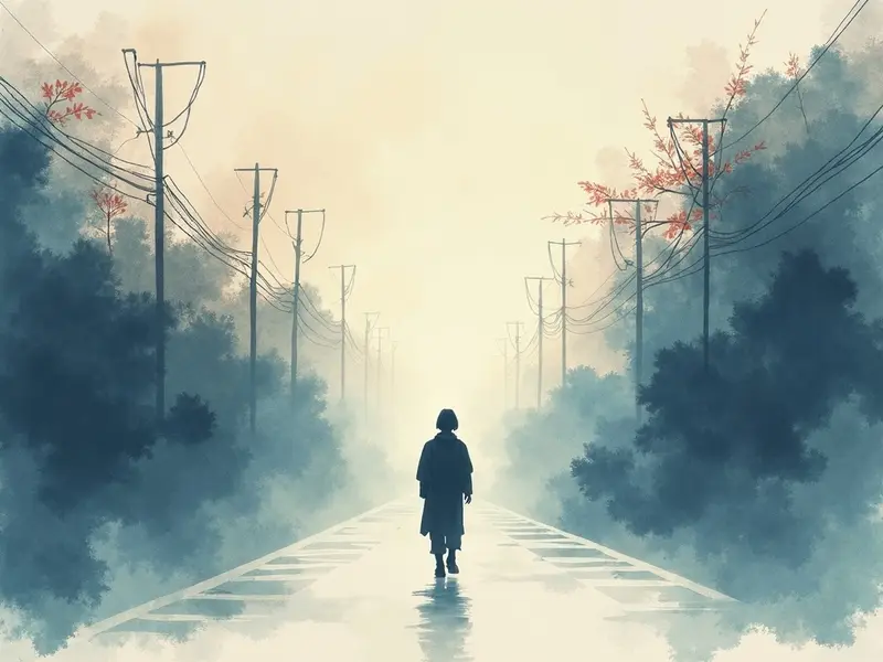 夢のイラスト:道に迷う