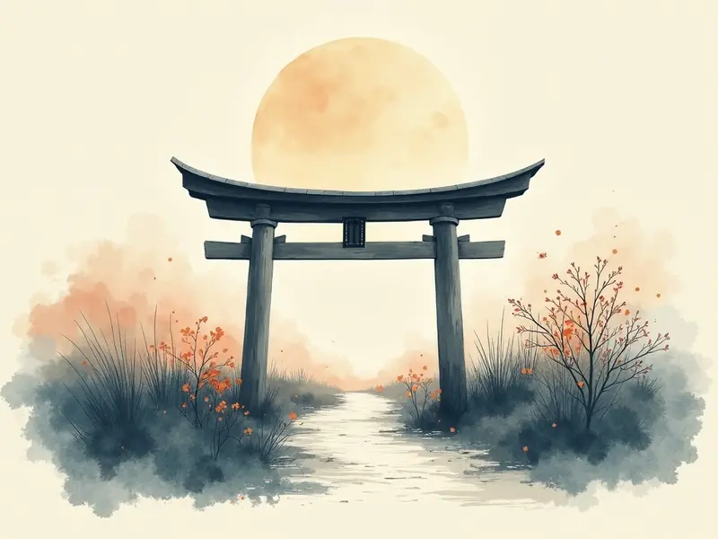 夢のイラスト:門