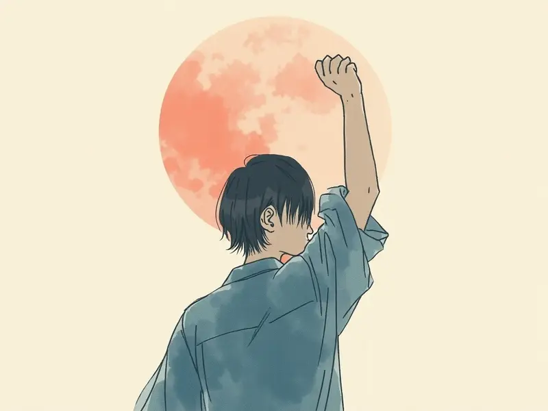 夢のイラスト:殴られる