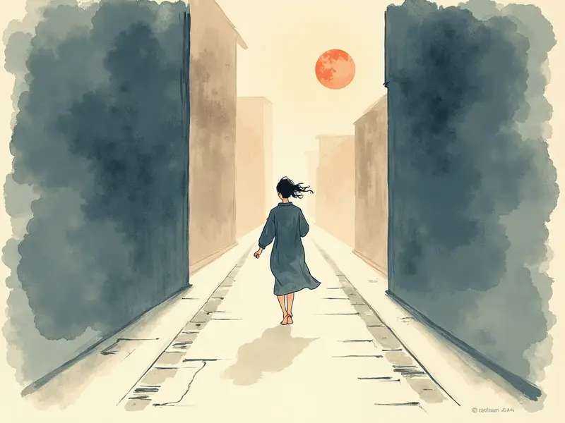夢のイラスト:逃げる夢