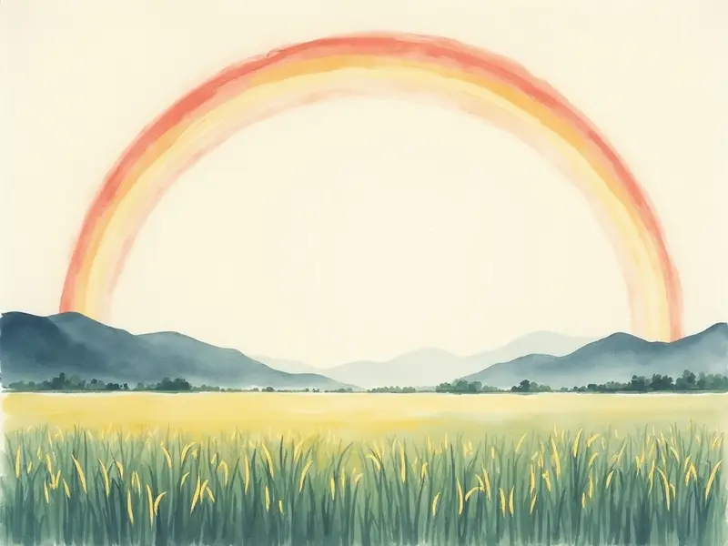 夢のイラスト:虹