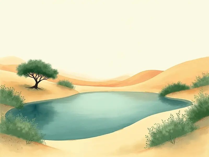 夢のイラスト:オアシス