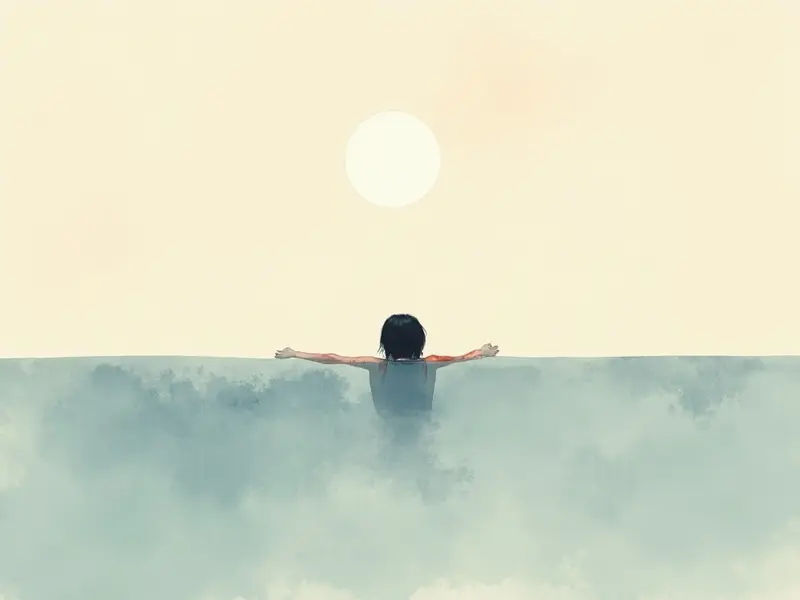 夢のイラスト:溺れる夢