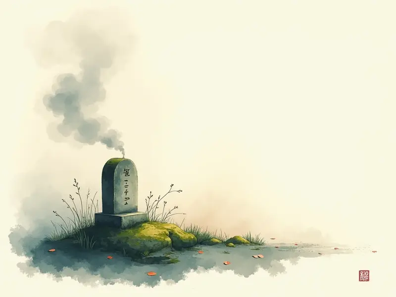 夢のイラスト:お墓
