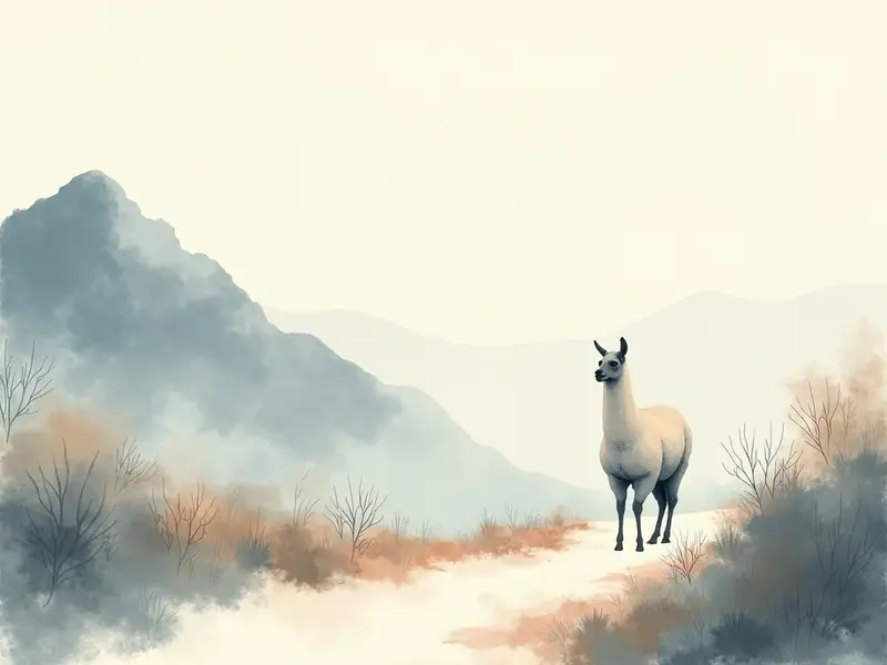 夢のイラスト:ラマ