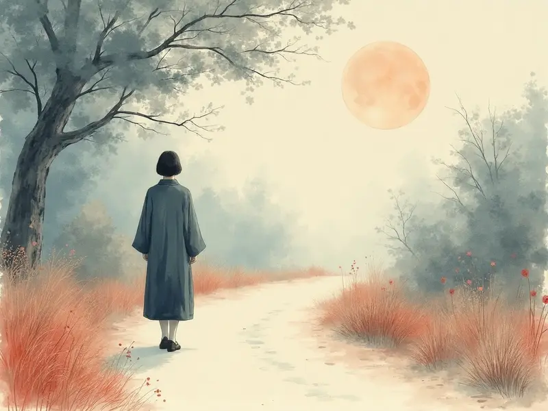 夢のイラスト:去っていく