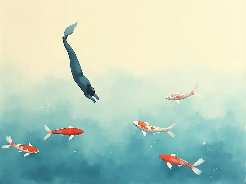 夢のイラスト:潜水