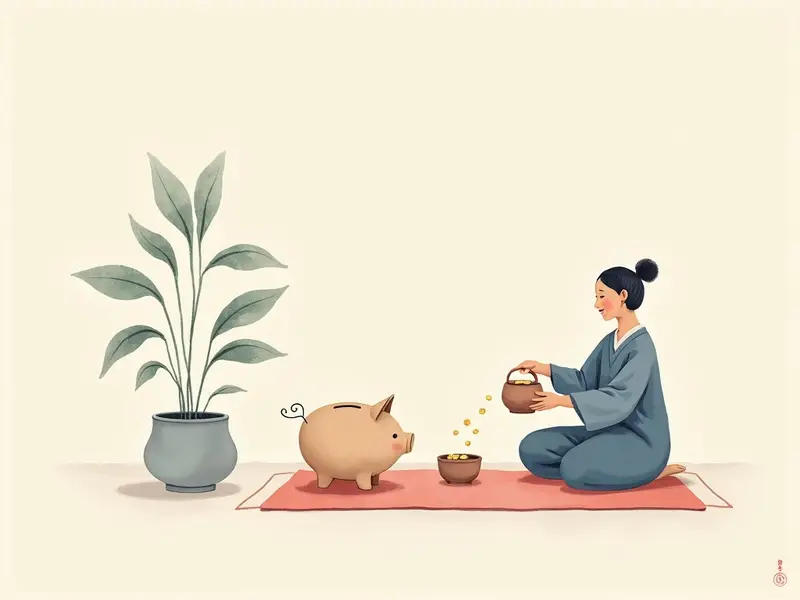 夢のイラスト:節約