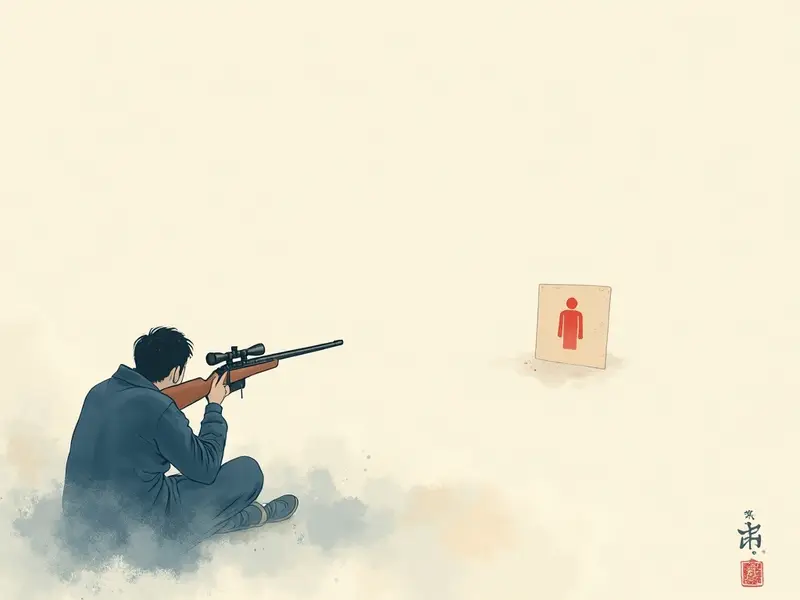 夢のイラスト:射撃場