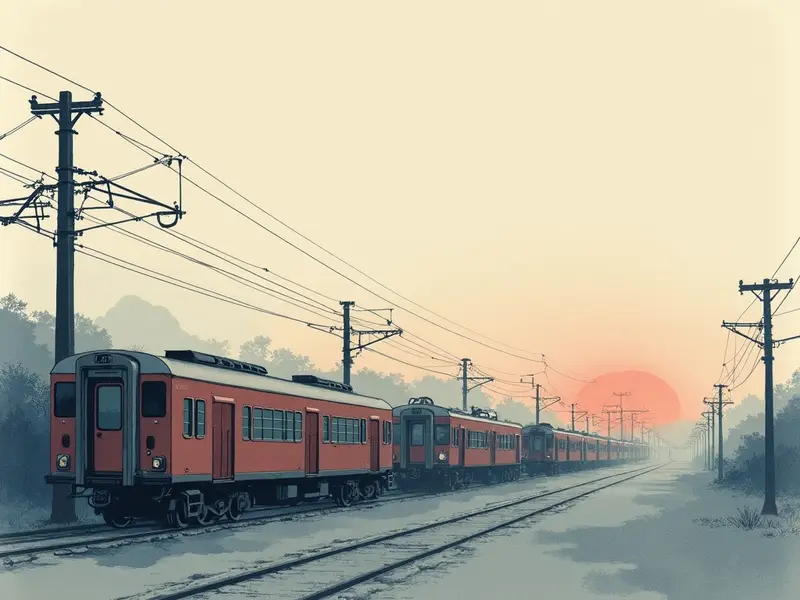 夢のイラスト:車両基地