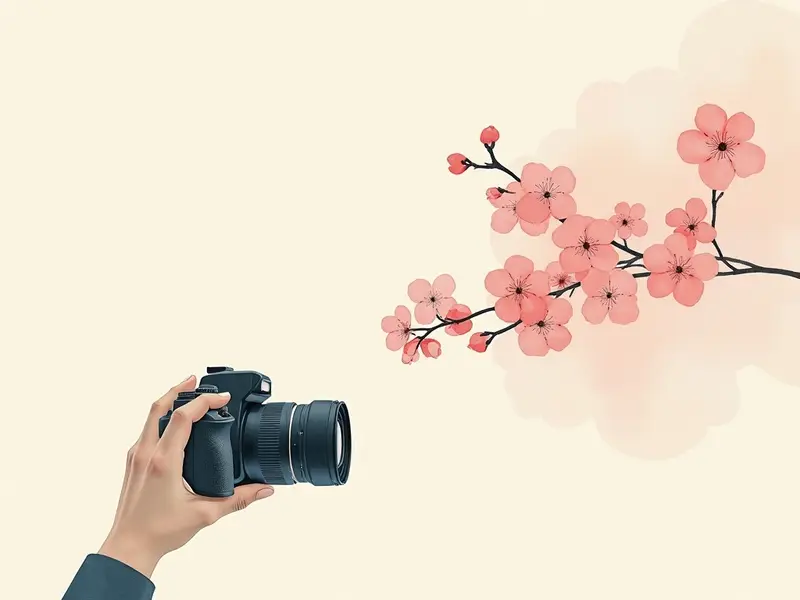 夢のイラスト:写真を撮る