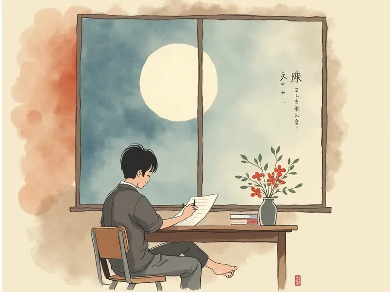 夢のイラスト:試験を受ける夢