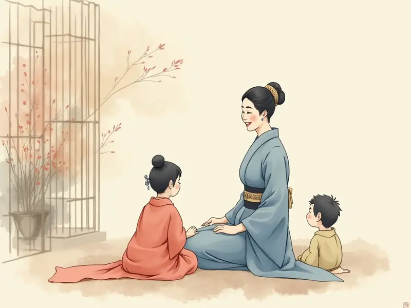 夢のイラスト:親戚の女性