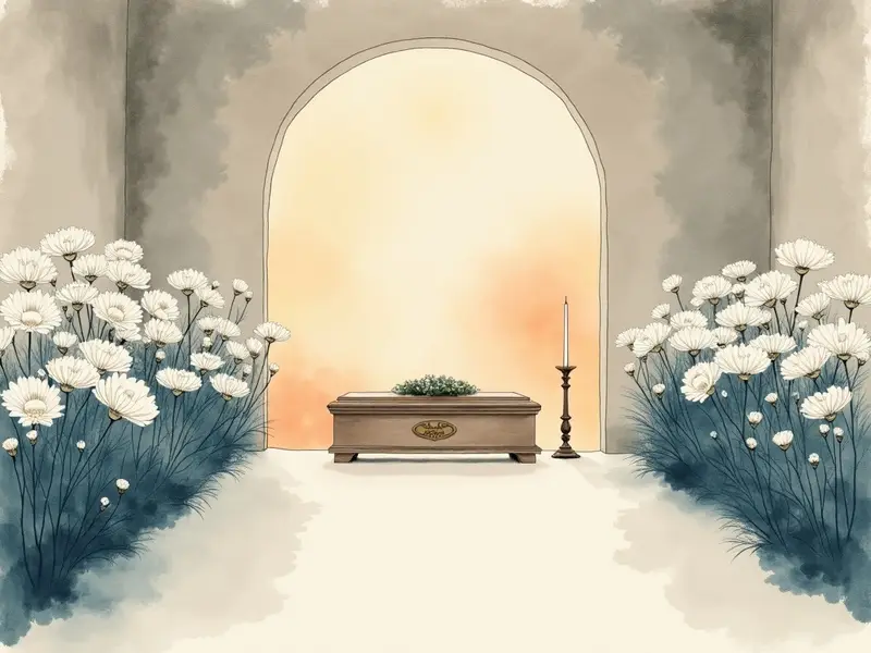 夢のイラスト:葬式