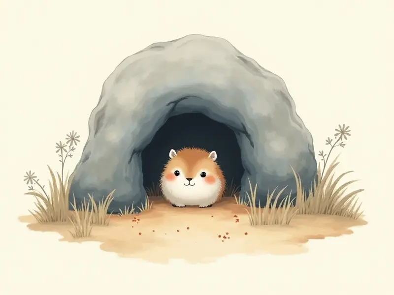 夢のイラスト:巣穴