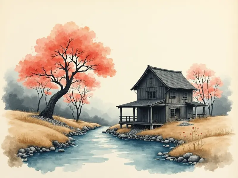 夢のイラスト:水車小屋