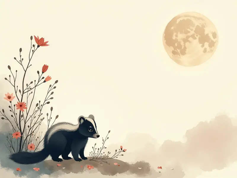 夢のイラスト:スカンク