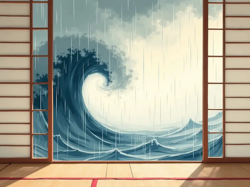 夢のイラスト:台風