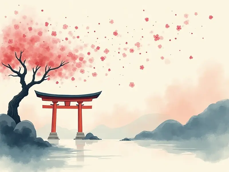 夢のイラスト:突風