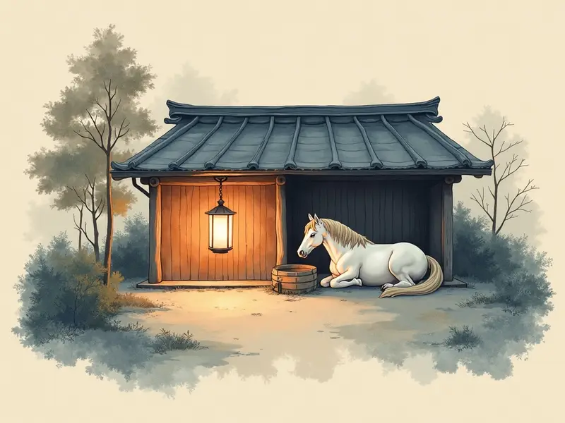 夢のイラスト:馬小屋
