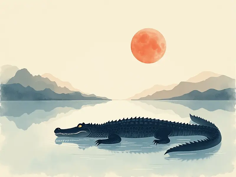 夢のイラスト:ワニ