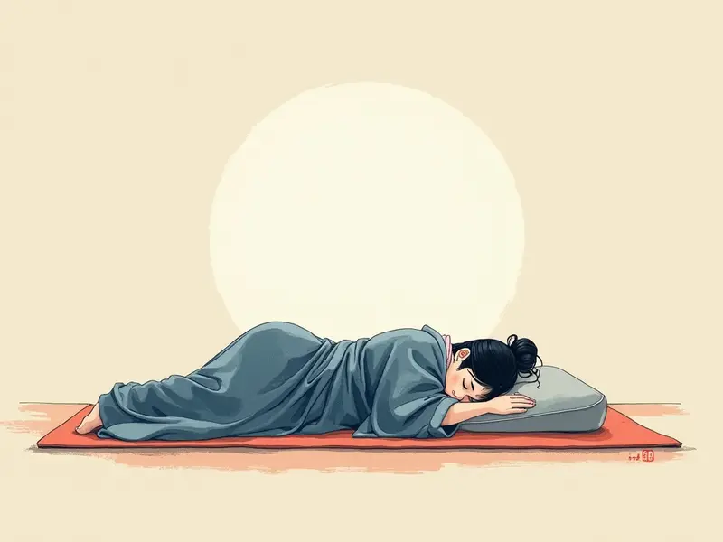 夢のイラスト:横になる
