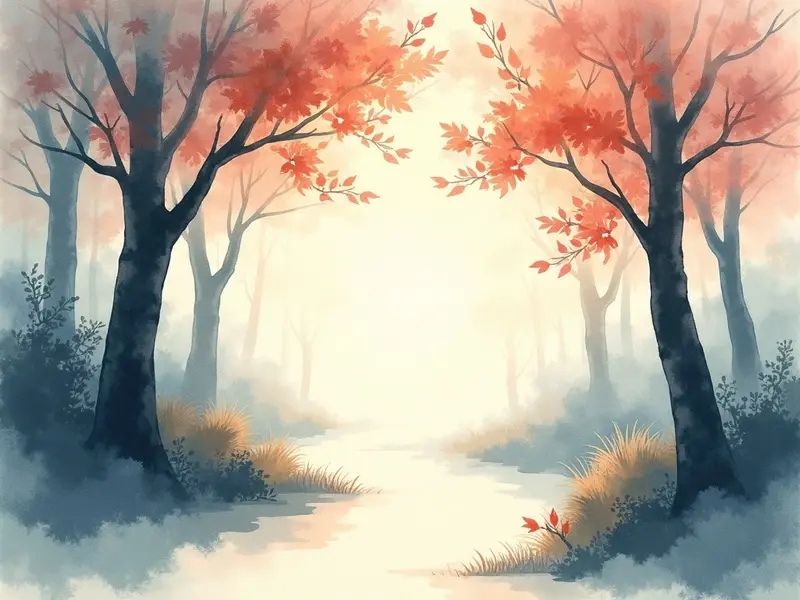 夢のイラスト:雑木林