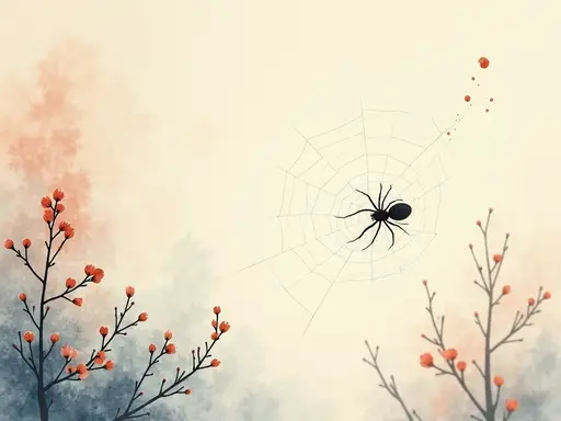 夢のイラスト：蜘蛛