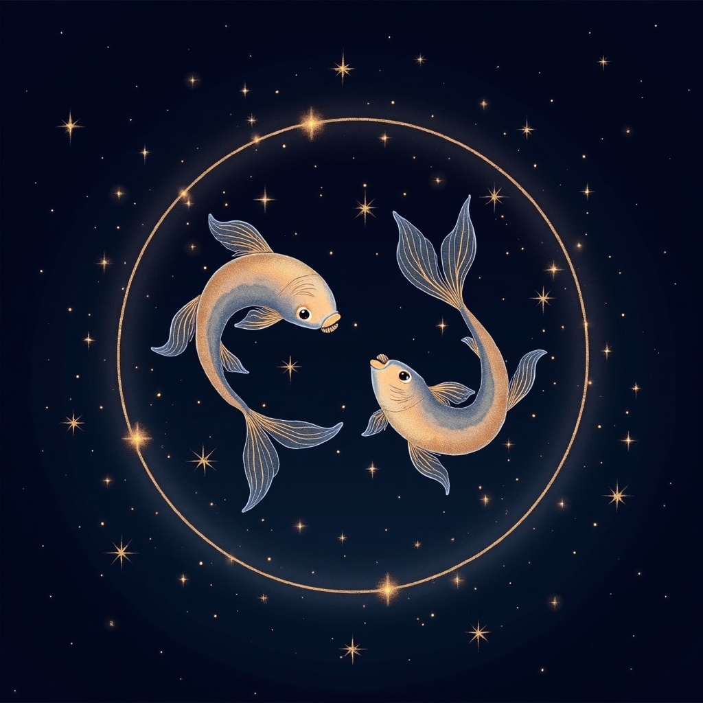 魚座のイラスト